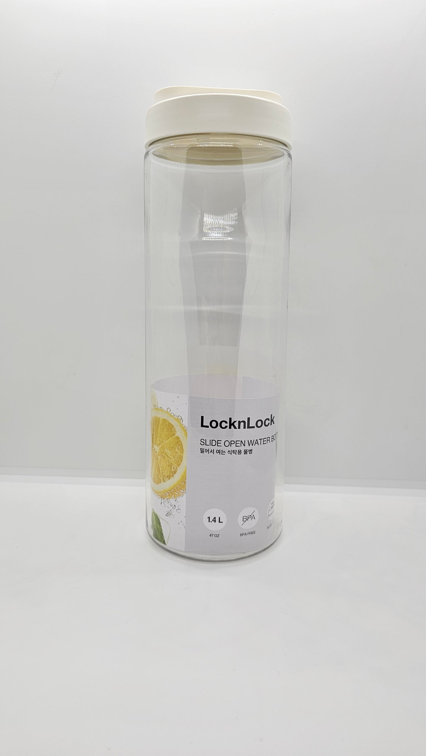 1.4L LocknLock New Sliding Lid PET BPA Free Water Bottle Drink