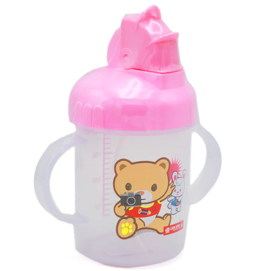 Bear and Rabbit Cup Spill Proof Cups Pink